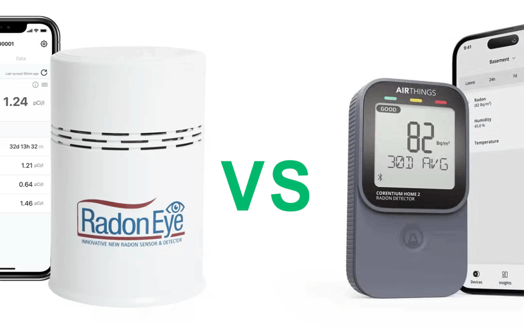 Testbericht: RadonEye RD200 vs Airthings Corentium 2